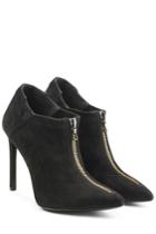 Roland Mouret Roland Mouret Suede Ankle Boots - Black
