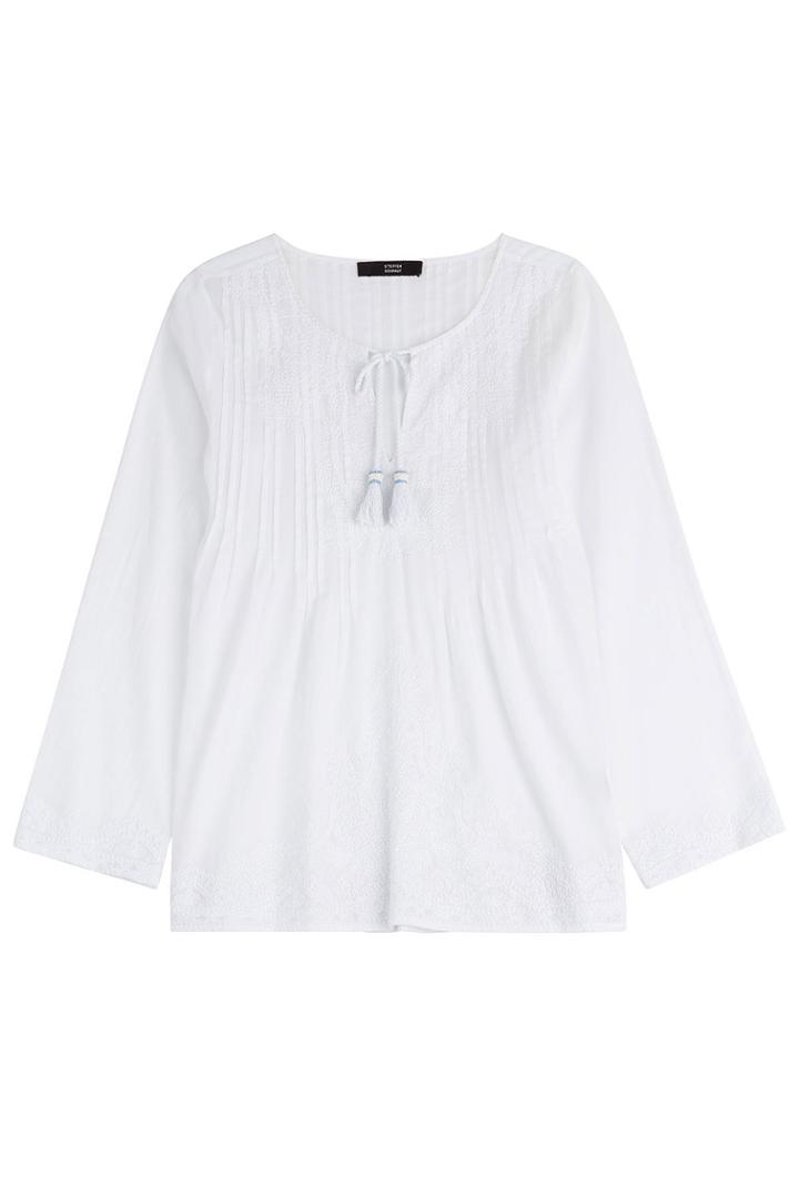 Steffen Schraut Steffen Schraut Cotton Baja Embroidered Blouse