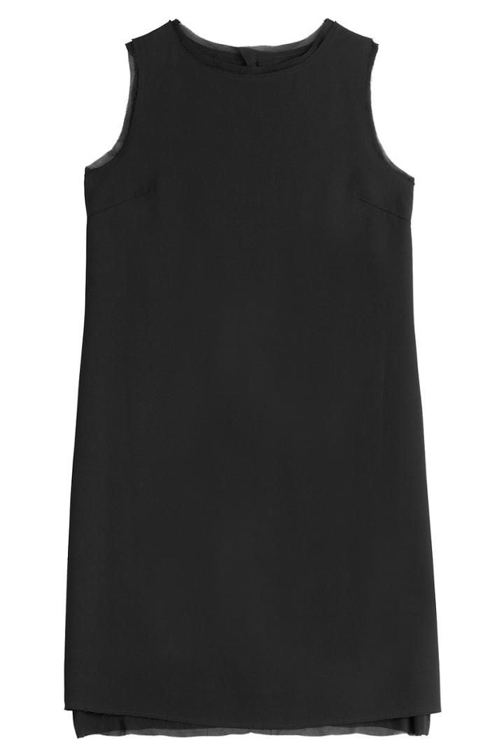 Maison Margiela Maison Margiela Dress With Sheer Trim - Black
