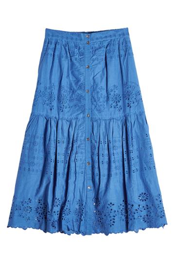 Sea Sea Cotton Eyelet Skirt