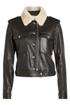 Kenzo Kenzo Leather Jacket With Shearling