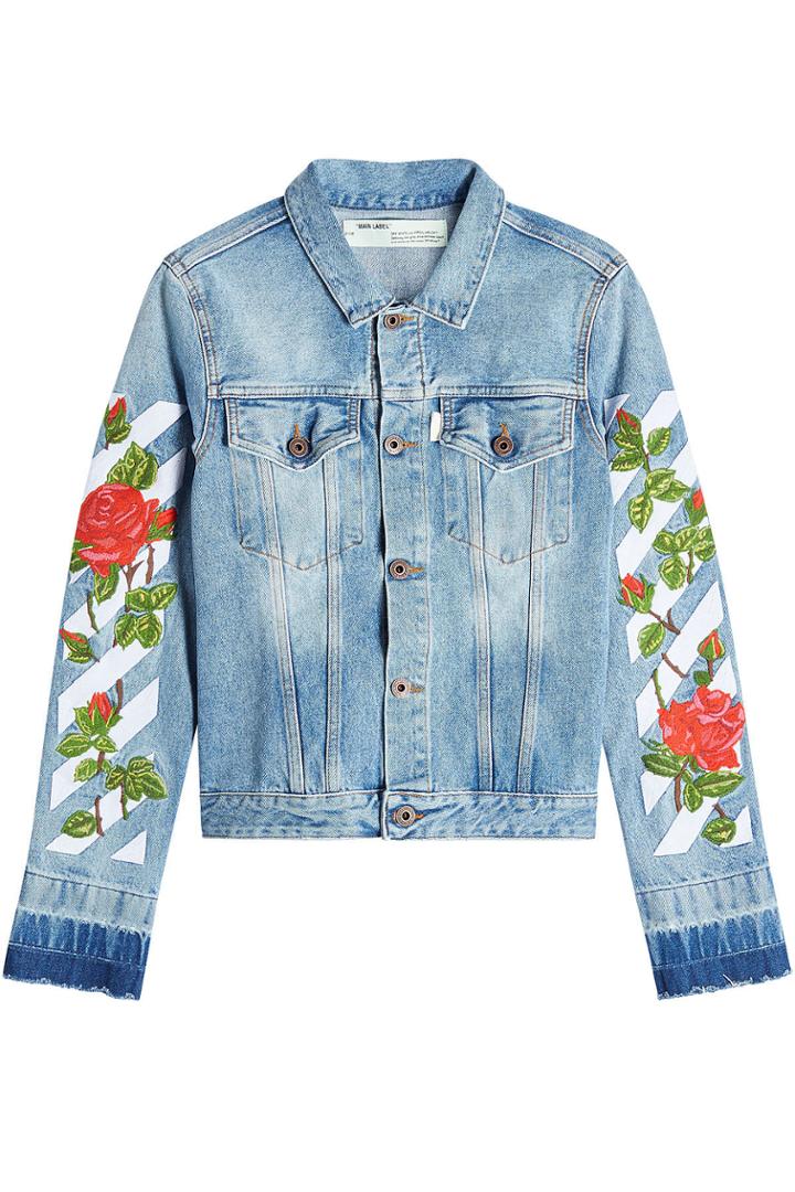 Off-white Off-white Printed Denim Jacket