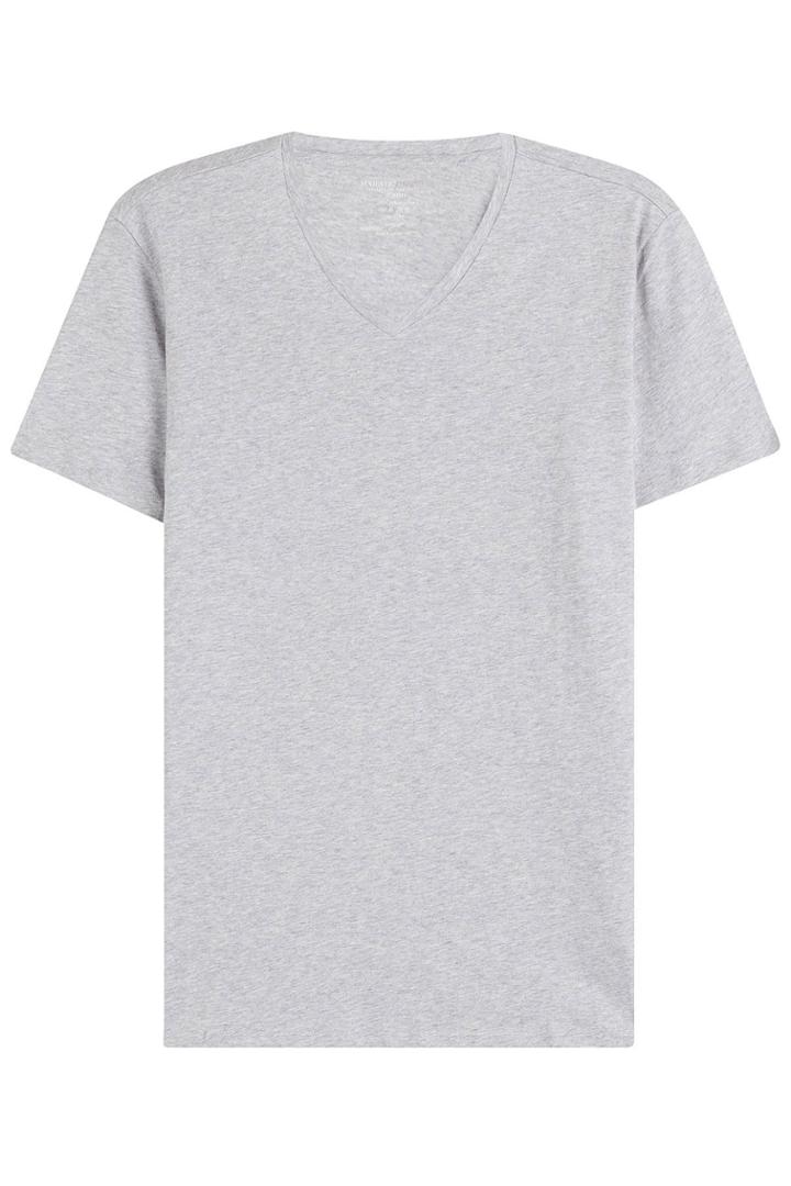 Majestic Majestic Cotton T-shirt With V-neckline - None