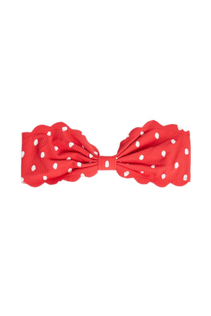 Marysia Marysia Antibes Polka Dot Bandeau Bikini Top