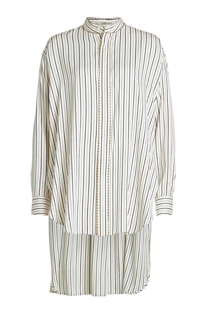 Etro Etro Silk Blouse With High-low Hemline