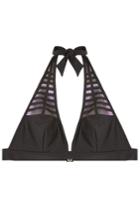 La Perla La Perla Bikini Top With Iridescent Cutouts - Black