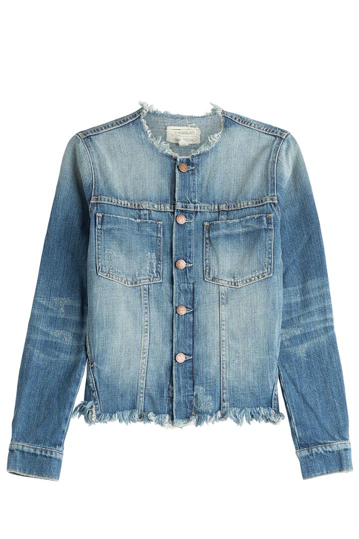 Current/elliott Current/elliott Frayed Jean Jacket - Blue