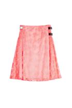 Christopher Kane Christopher Kane Lace Kilt With Leather Buckles
