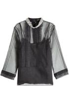 Marc Jacobs Marc Jacobs Pintuck Embellished Blouse
