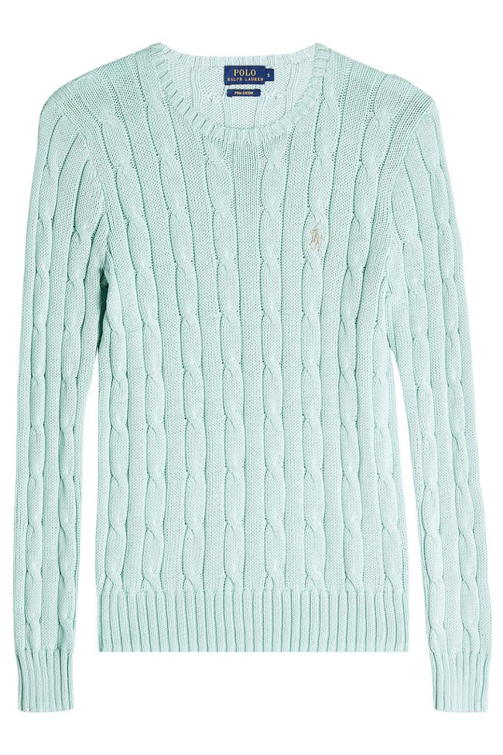 Ralph Lauren Polo Ralph Lauren Polo Cotton Cable Knit Pullover - Green