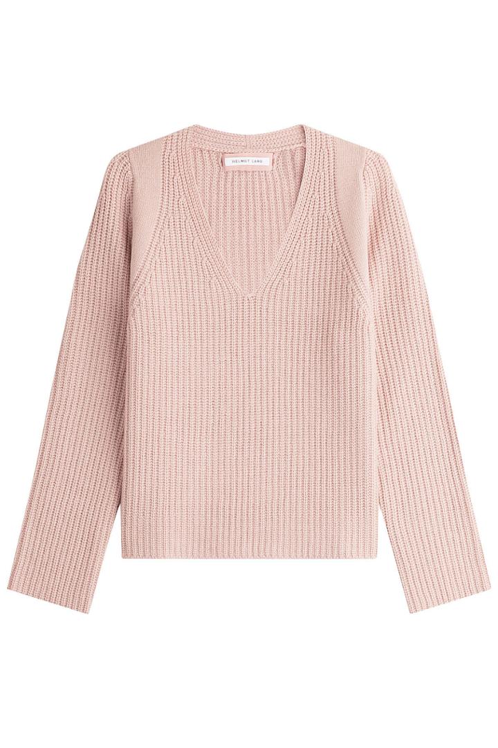 Helmut Lang Helmut Lang Wool-cashmere Ribbed Pullover