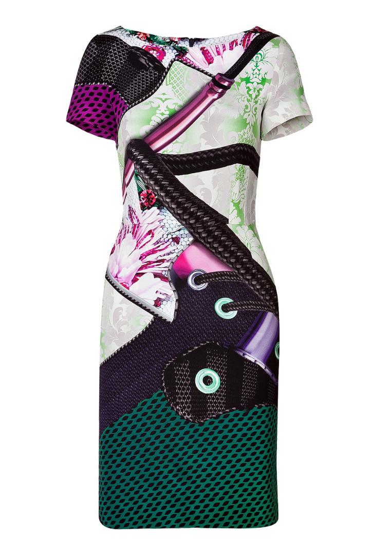 Mary Katrantzou Mary Katrantzou Silk Sneaker Print Dress
