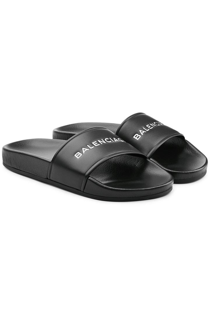 Balenciaga Balenciaga Leather Slides