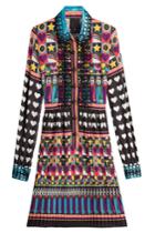 Anna Sui Anna Sui All You Need Is Love Shirtdress - Multicolor