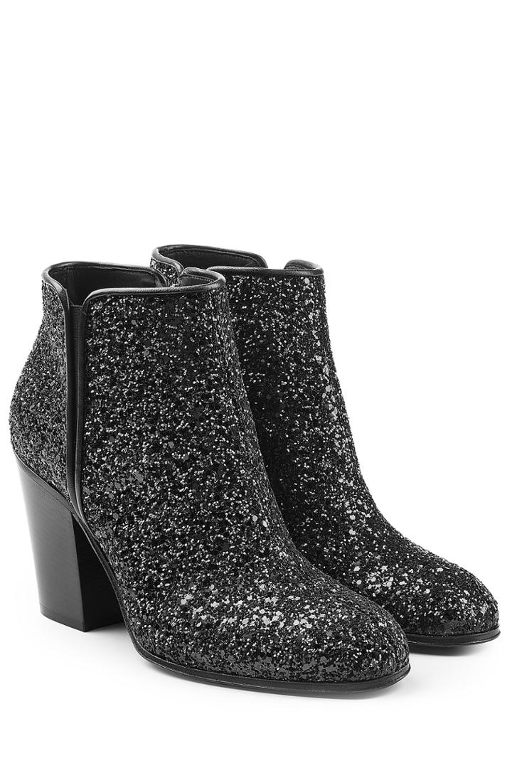 Giuseppe Zanotti Giuseppe Zanotti Glitter Ankle Boots - Black