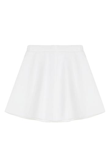 Red Valentino Red Valentino Cotton-blend Mini Circle Skirt - White