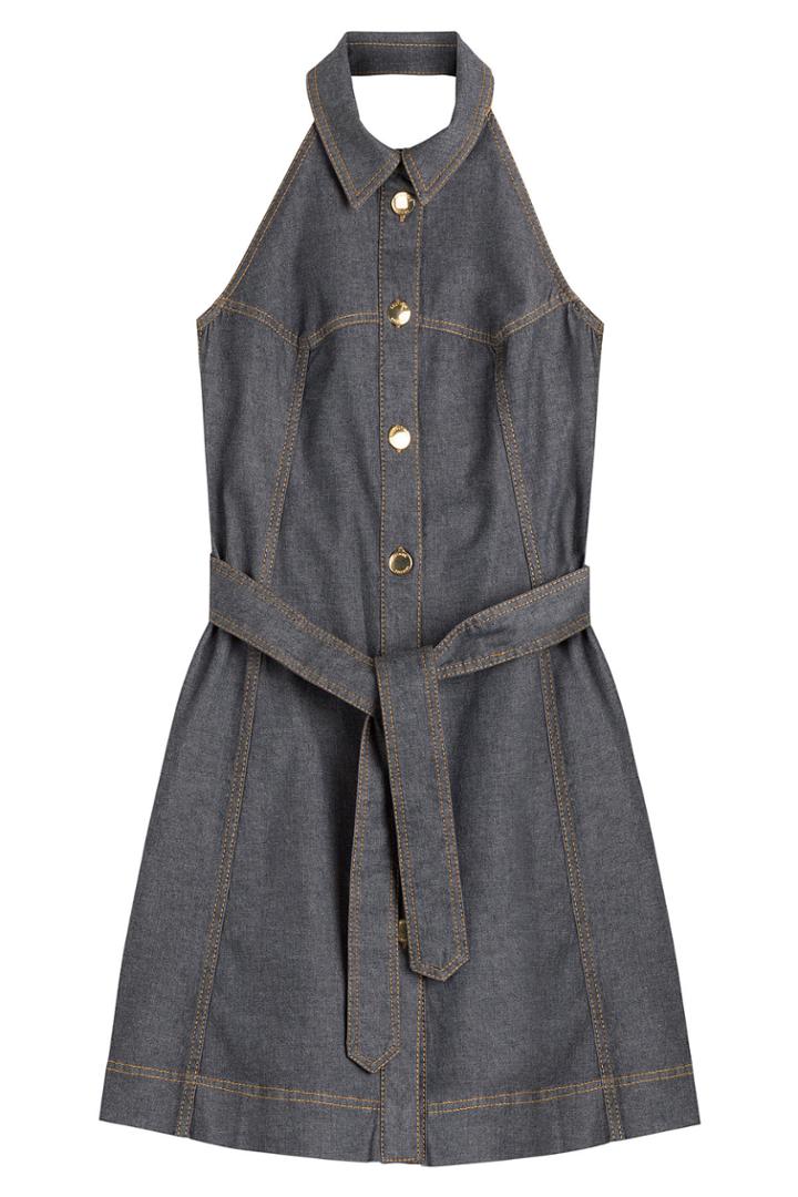 Boutique Moschino Boutique Moschino Halter Neck Jean Dress