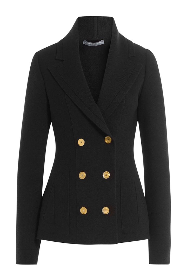 Alexander Mcqueen Alexander Mcqueen Wool Blazer - Black