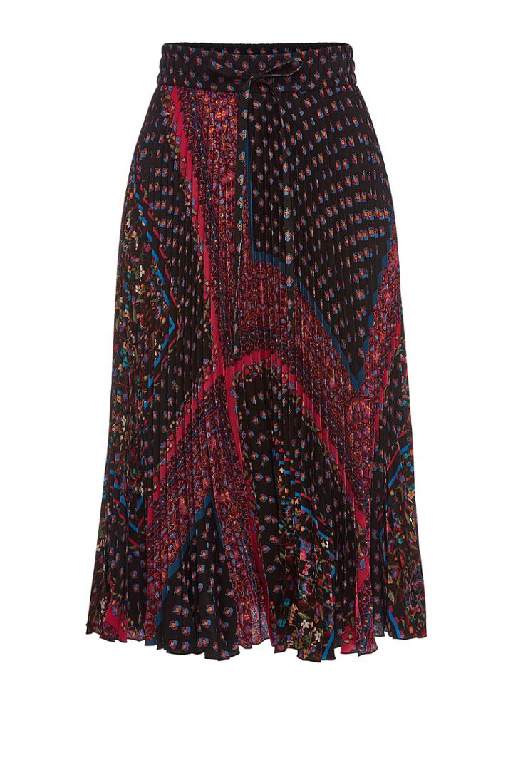 Red Valentino Red Valentino Printed Pleated Skirt