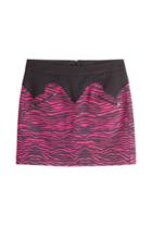 Just Cavalli Just Cavalli Zebra Kiss Print Mini-skirt - Magenta