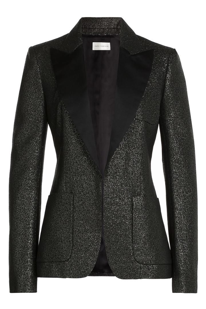 Faith Connexion Faith Connexion Blazer With Glitter Fabric