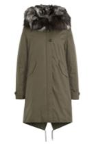 Woolrich Woolrich Parka With Fox Fur - Green