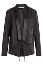 T By Alexander Wang T By Alexander Wang Satin Jacket With Self-tie Front