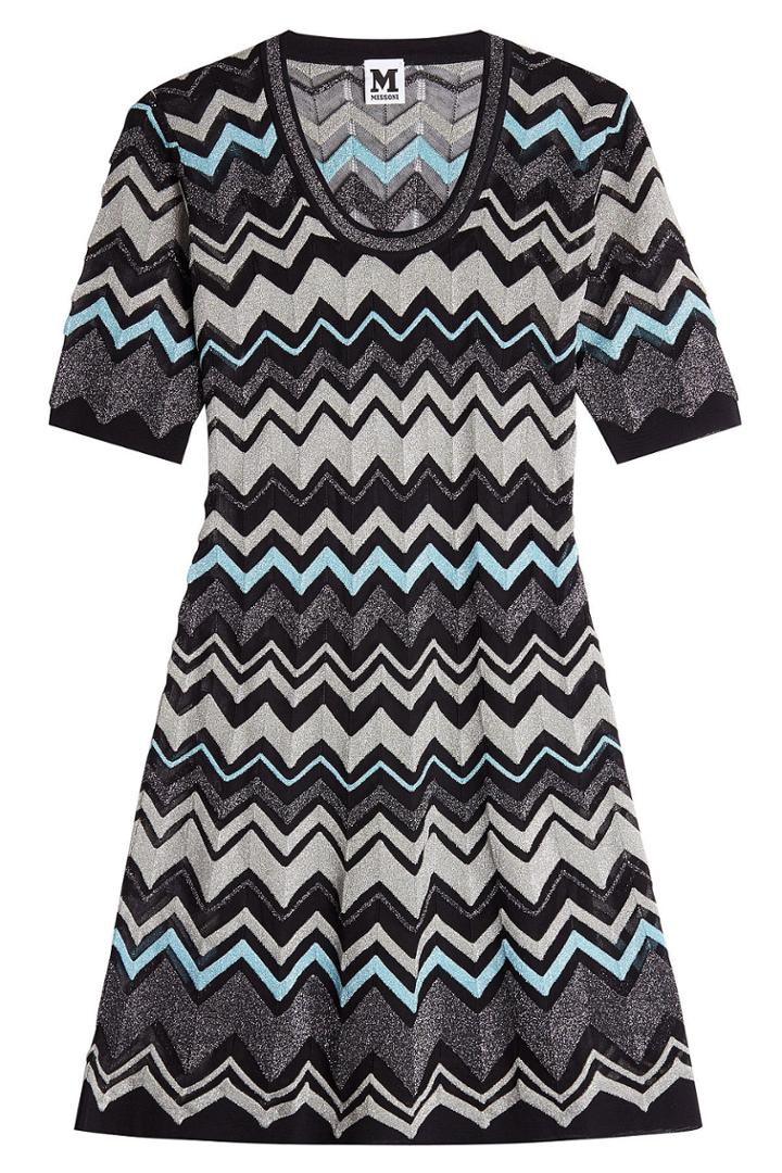 M Missoni M Missoni Knit Dress With Metallic Thread - Black