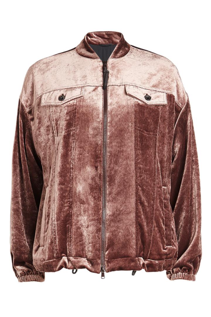 Brunello Cucinelli Brunello Cucinelli Velour Jacket With Silk