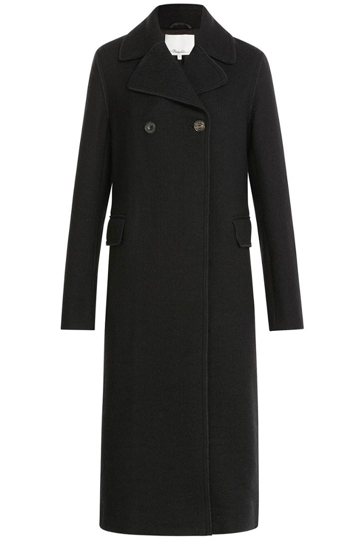 3.1 Phillip Lim 3.1 Phillip Lim Long Wool Coat - Black