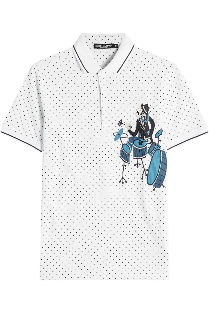 Dolce & Gabbana Dolce & Gabbana Cotton Polo Shirt With Embroidery