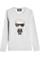 Karl Lagerfeld Karl Lagerfeld Embellished Cotton Sweatshirt