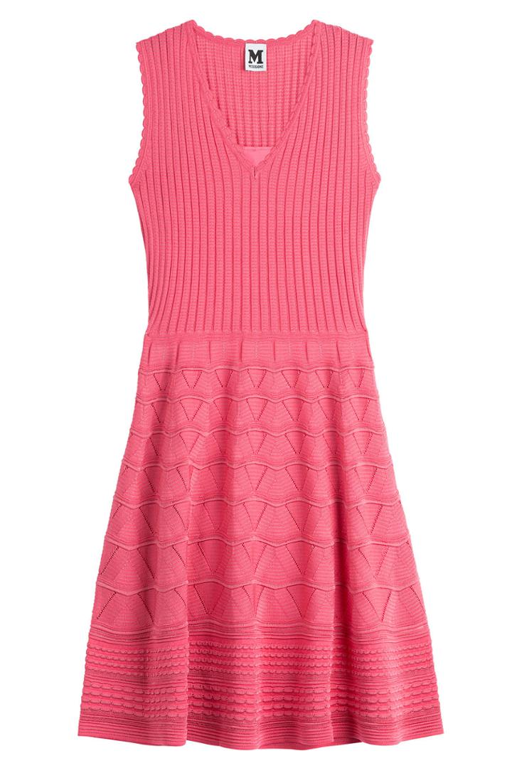M Missoni M Missoni Cotton-blend Knit Dress - Rose