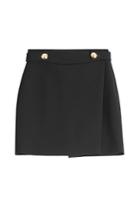 Roberto Cavalli Roberto Cavalli Fleece Wool Mini Skirt - Black