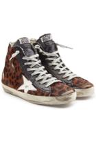 Golden Goose Deluxe Brand Golden Goose Deluxe Brand Francy High-top Sneakers With Leather And Calf Hair