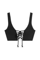 Fentyxpuma By Rihanna Fentyxpuma By Rihanna Cotton Top With Lace-up Front - Black