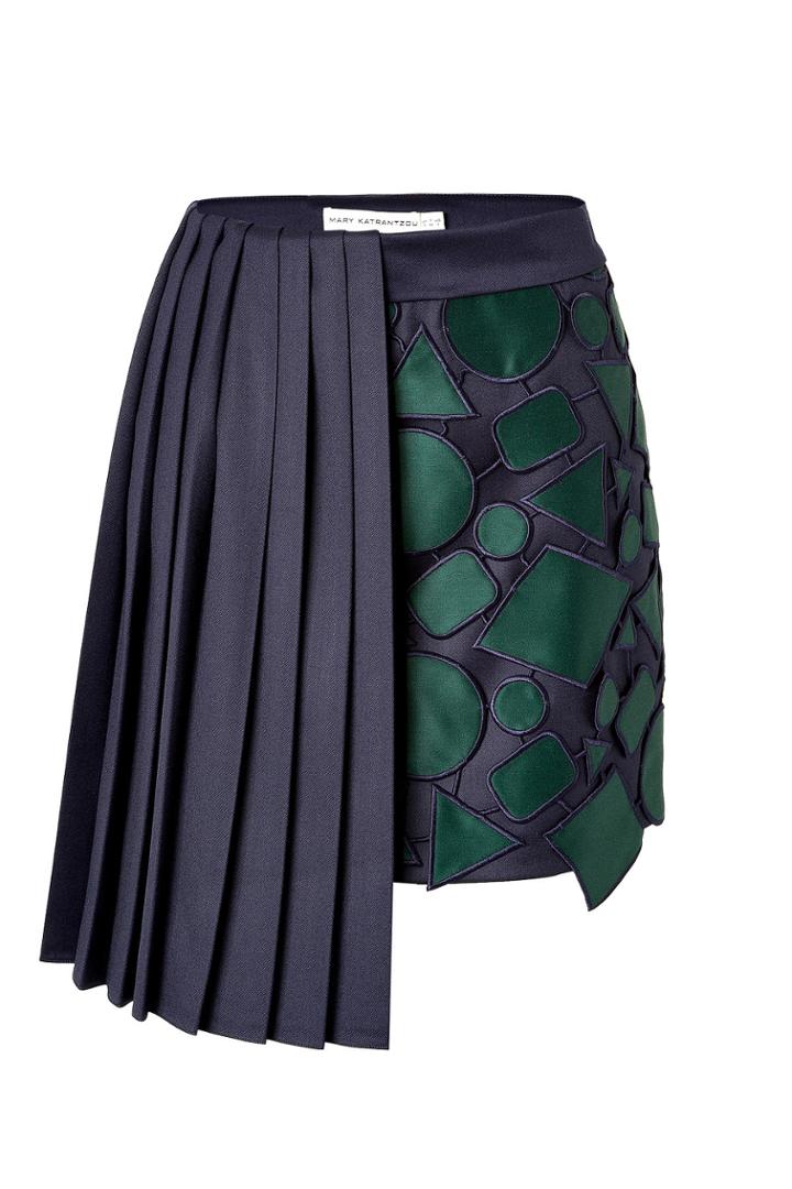 Mary Katrantzou Mary Katrantzou Wool Jumbar Mini-skirt - None