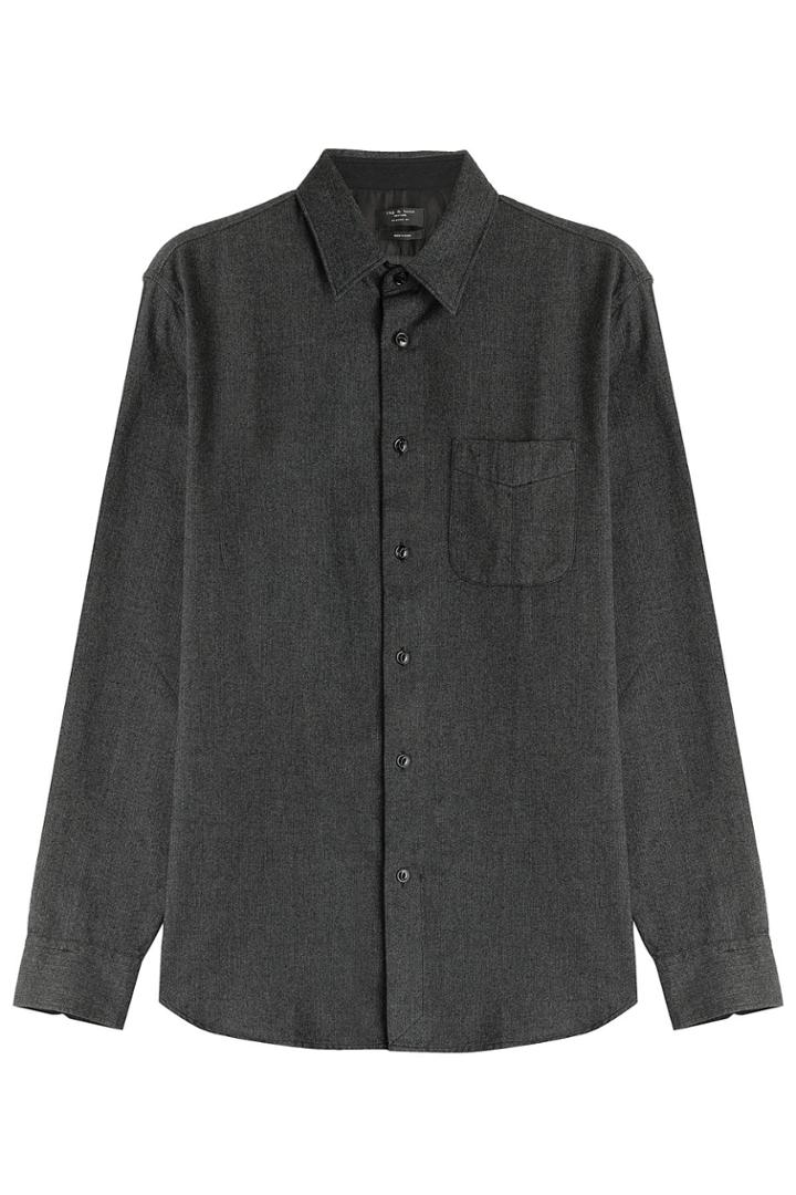 Rag & Bone Rag & Bone Cotton And Wool Shirt