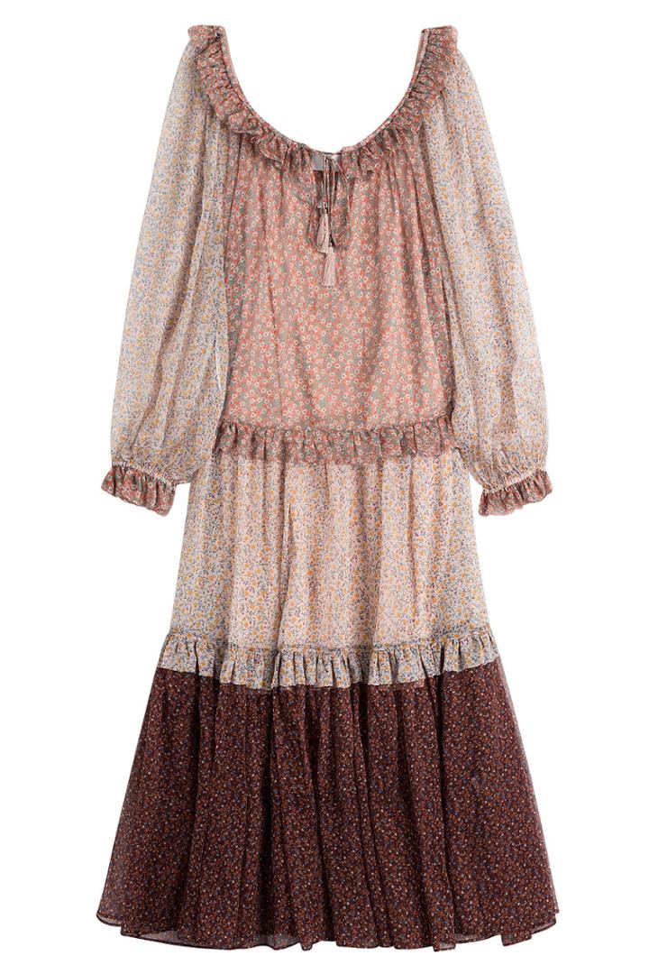Zimmermann Zimmermann Printed Silk Chiffon Midi Dress - None