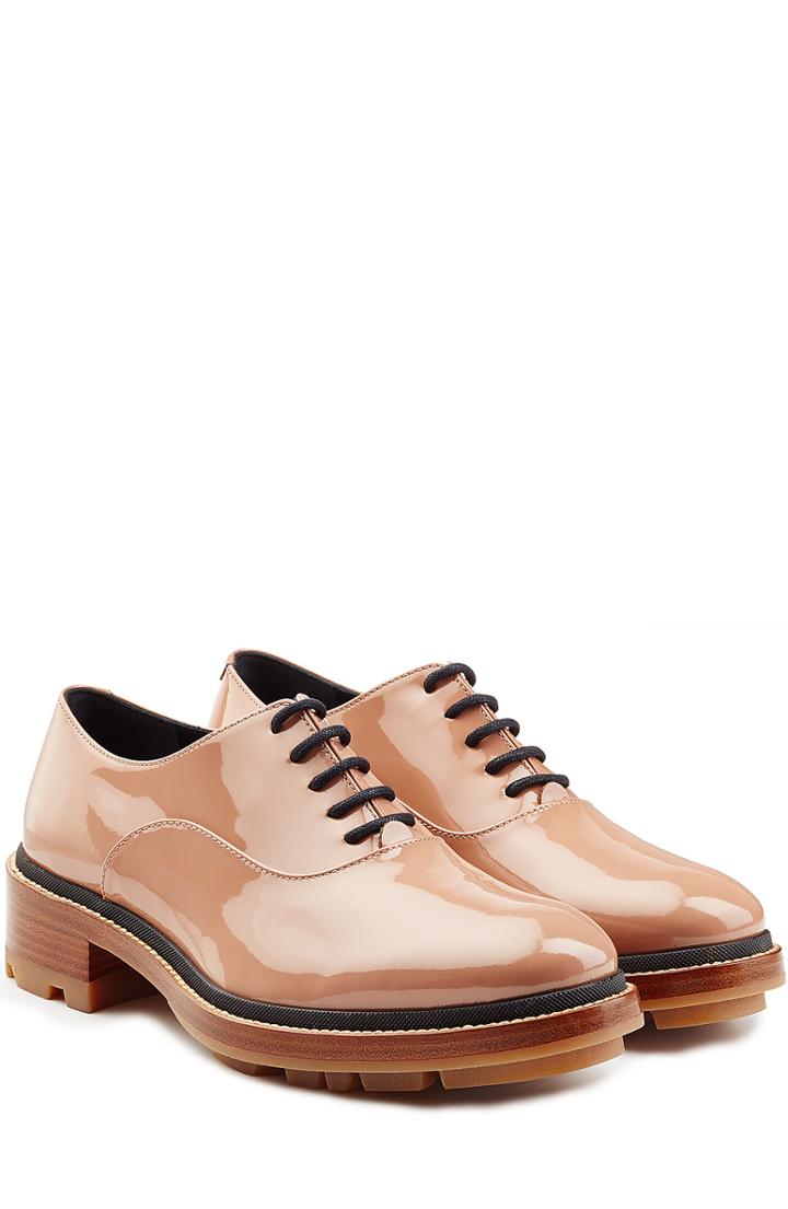 Jil Sander Patent Leather Oxfords