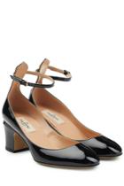 Valentino Valentino Patent Leather Tan-go Pumps - Black