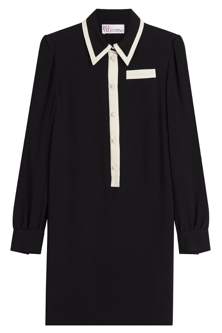 Red Valentino Red Valentino Dress With Contrast Trim - Black