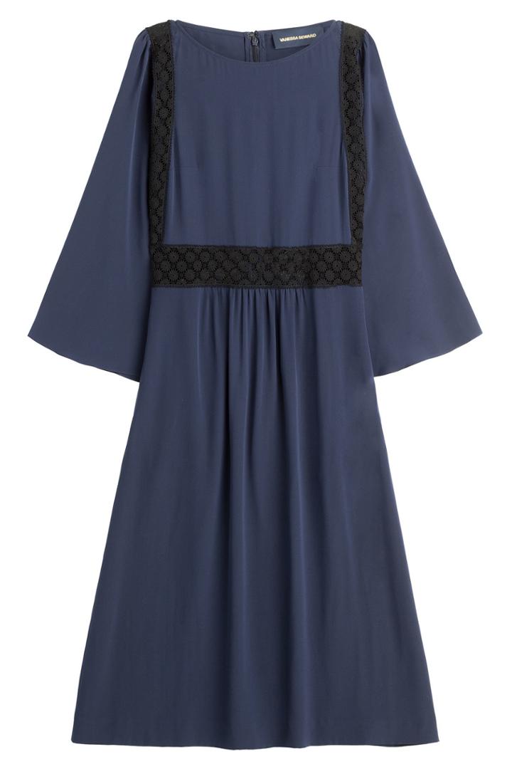 Vanessa Seward Vanessa Seward Silk Dress With Lace