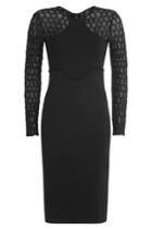 Roland Mouret Roland Mouret Knit Dress With Patterned Sleeves