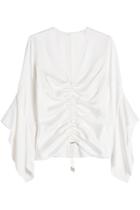 Peter Pilotto Peter Pilotto Ruched Satin Blouse