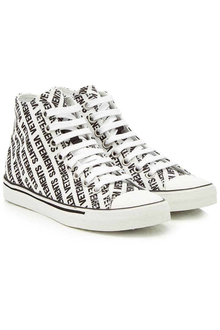 Vetements Vetements Printed High-top Sneakers