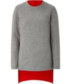 Akris Angora-wool Layered Asymmetric Top