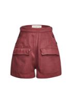 Golden Goose Golden Goose Lorena High-waisted Linen Shorts
