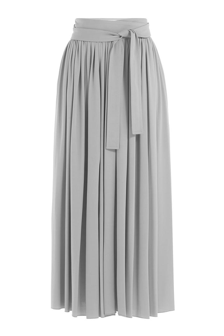 Céline Céline Wool-silk Pleated Skirt