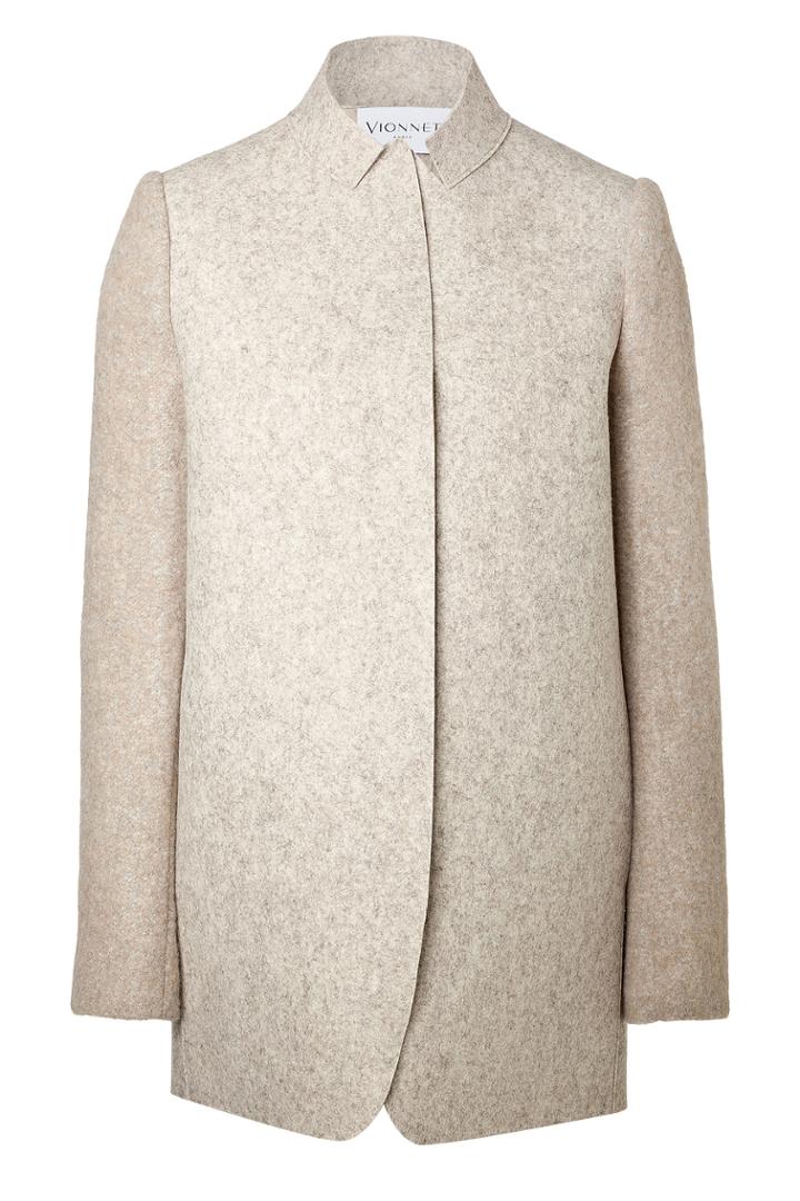 Vionnet Vionnet Wool Jacket With Printed Back - Beige